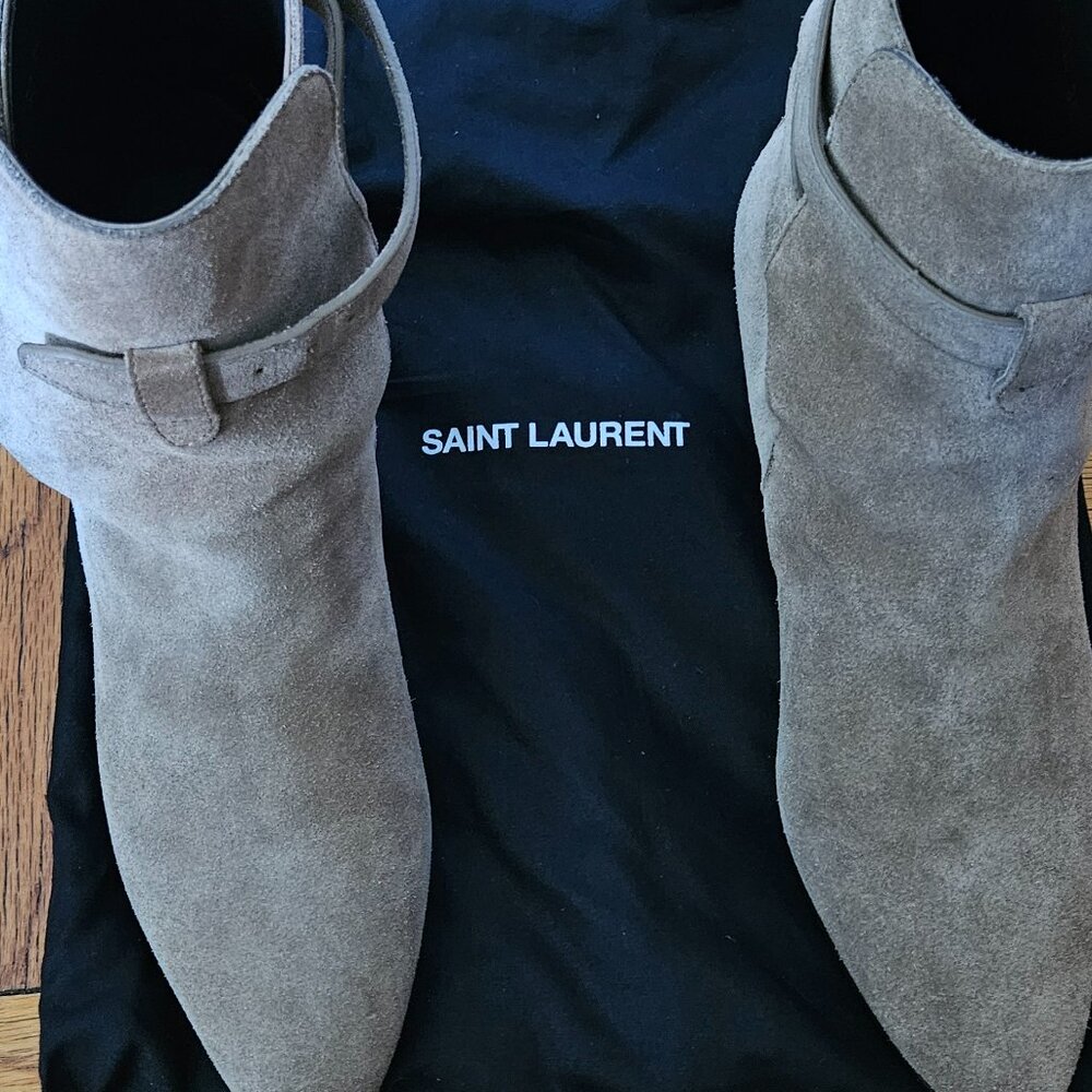 SAINT LAURENT Suede Booties 39 EU/8.5 US
